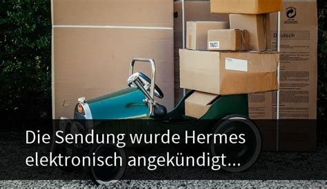 Was bedeutet die sendung wurde hermes elektronisch 